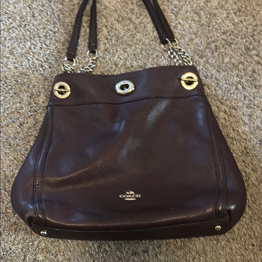 Coach Brown Leather Shoulder Bag